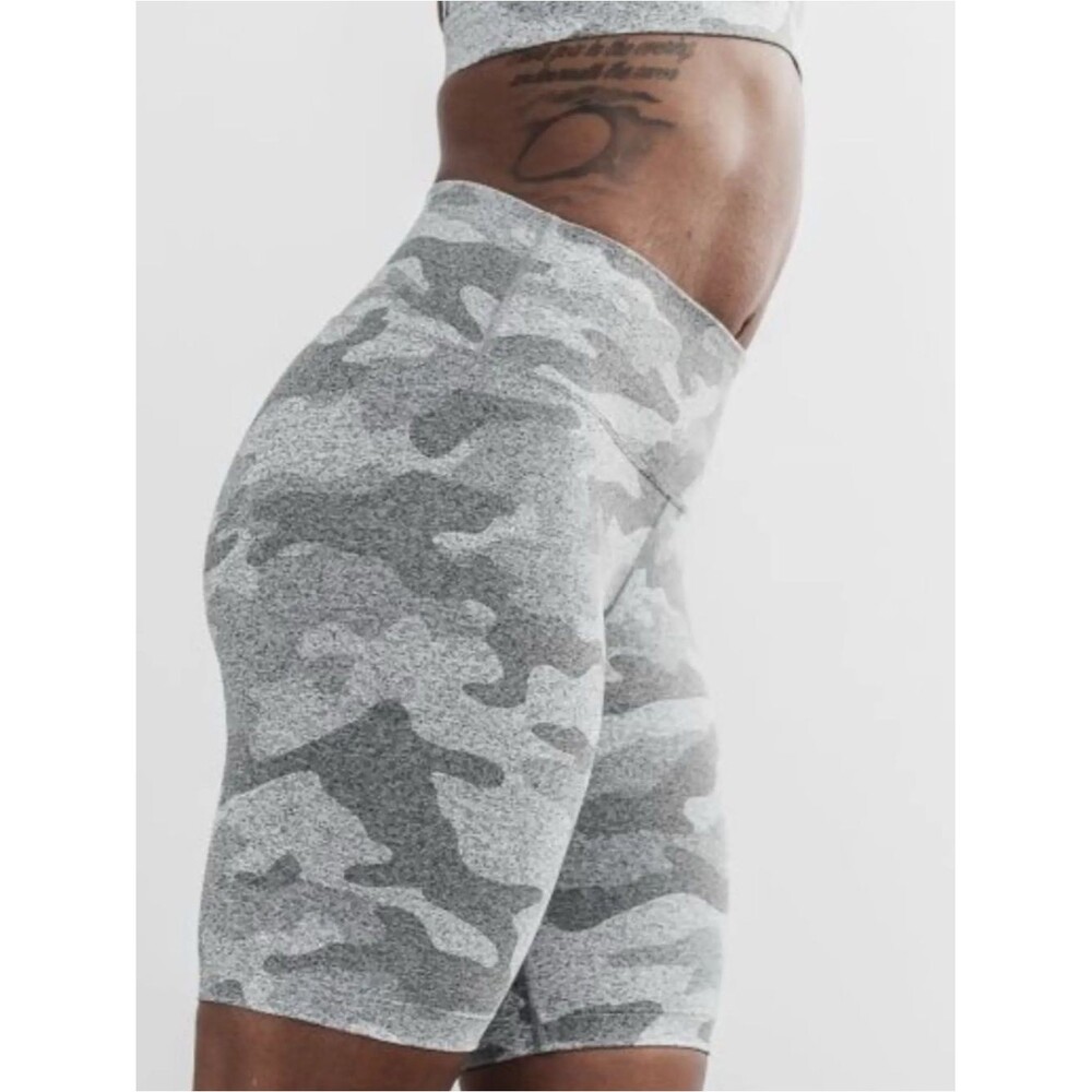NOBULL Biker Grey Camo Shorts size XS